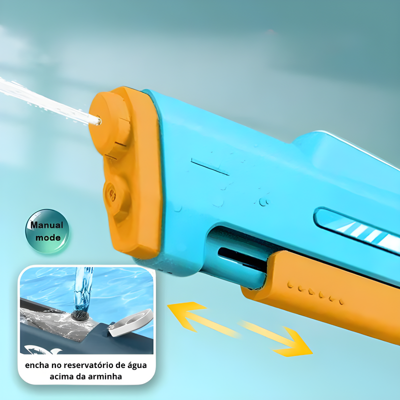 Brinquedo Arma d'água Elétrico Criança 1000ml Alta Pressão (